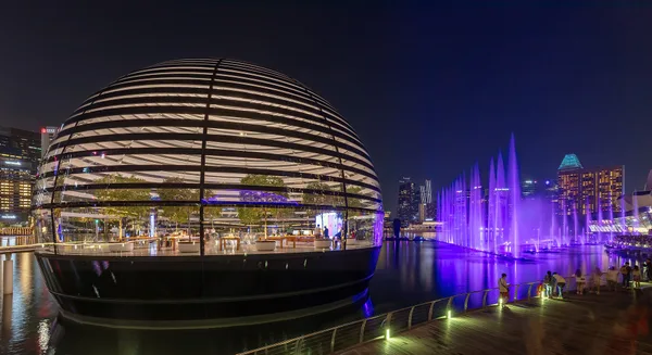 Marina Bay Sands in Singapore at dusk